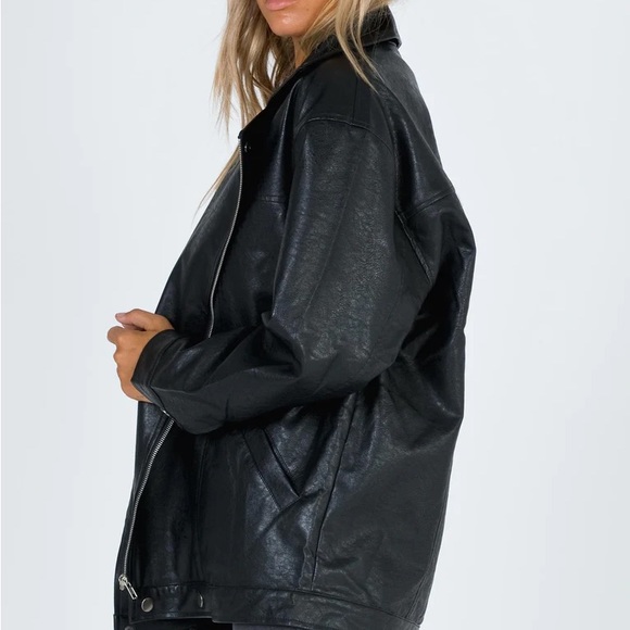 PRINCESS POLLY LEATHER JACKET - Picture 2 of 4